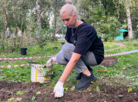 Волонтеры Алексея Вихарева облагораживают Харитоновский парк aleksei viharev sensorni sad_tstpp