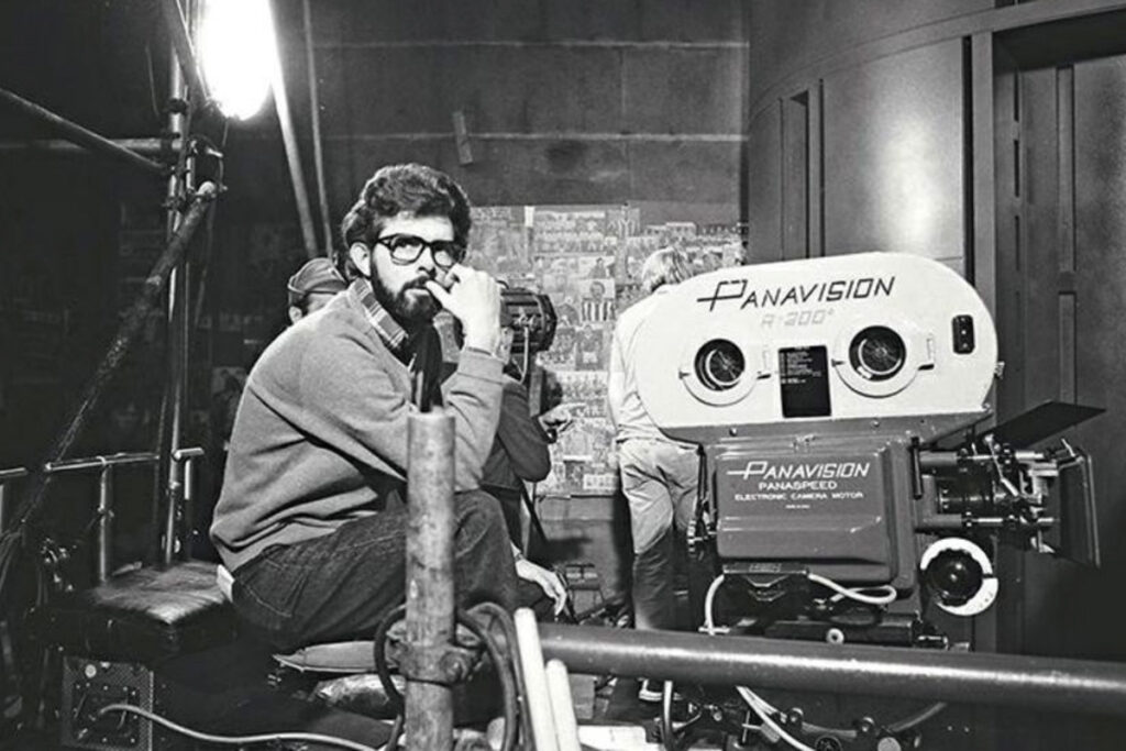 Джордж Лукас на съёмках "Звёздных войн"