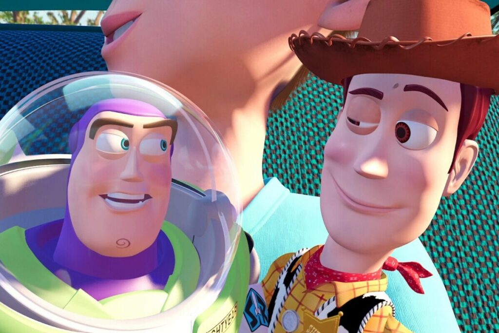 Кадр из мультфильма "История игрушек" (1995)