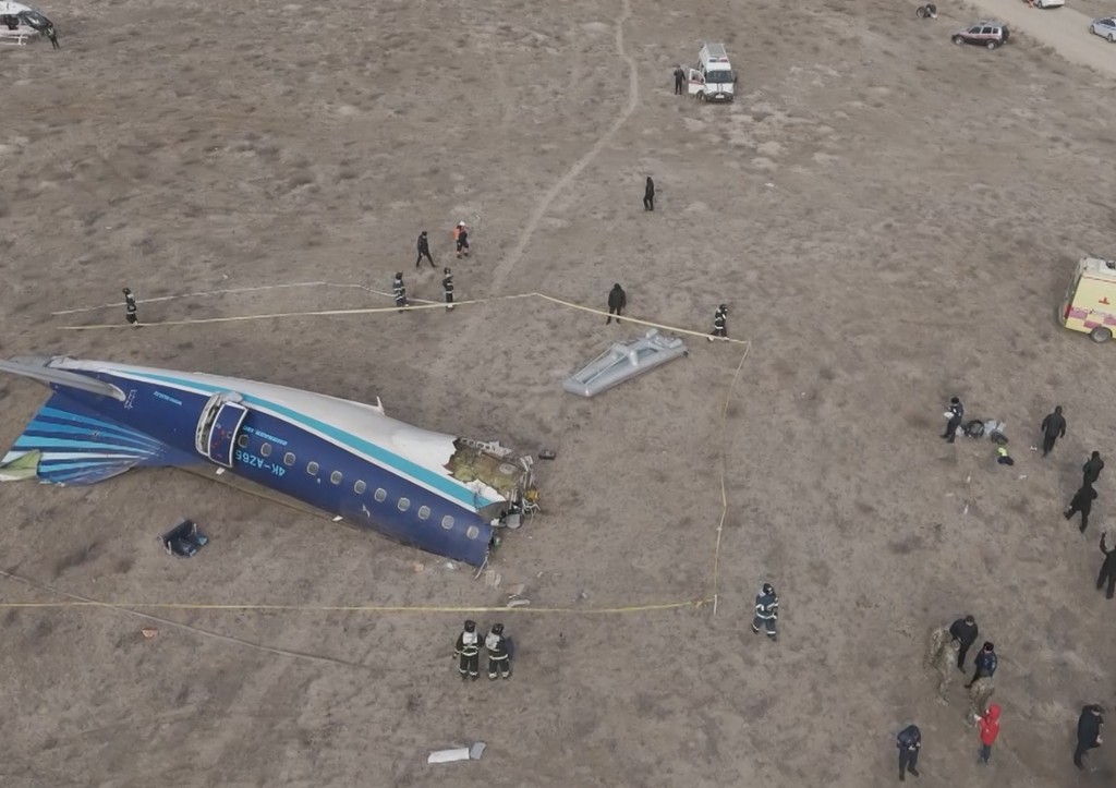 Крушение самолета под Актау