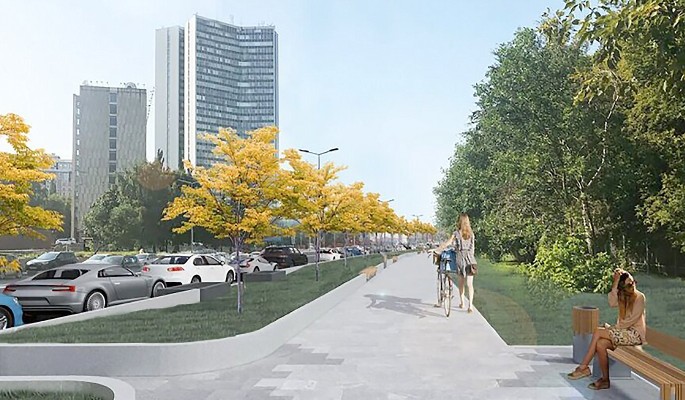 Конюшковская улица станет комфортным местом для прогулок и отдыха