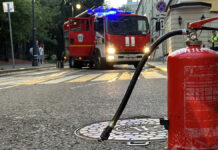 Сгоревший Lamborghini в Хилковом переулке