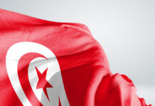 Дипломаты выясняют обстоятельства задержания туристов в Тунисе TunisiaNationalFlagClothFabricWavingOnBeautifulGreyLight