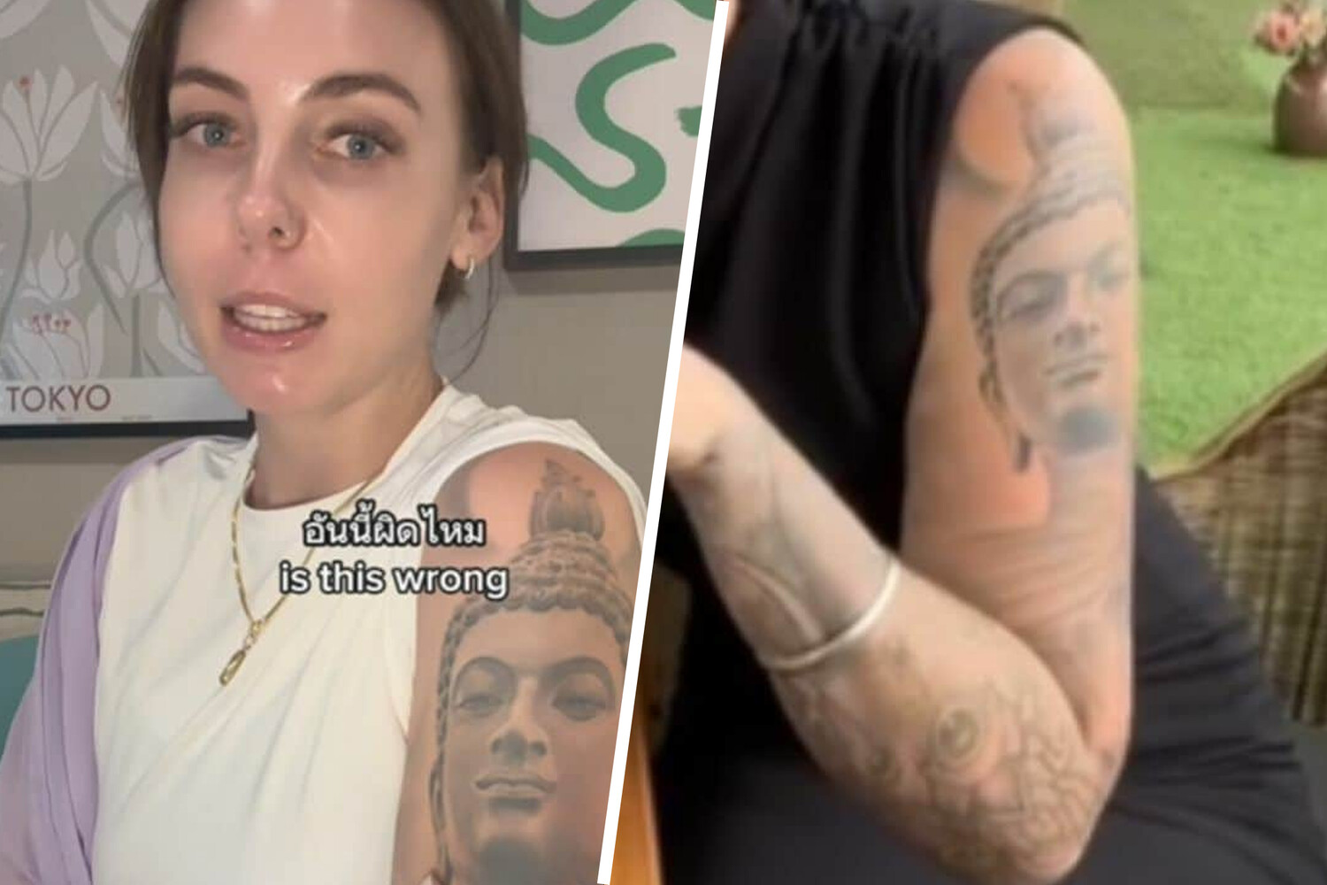 Энергичная дискуссия вокруг татуировки с символом буддизма в Таиланде-0