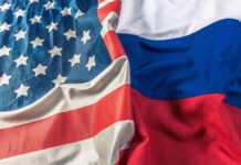 UsaFlagAndRussiaFlag