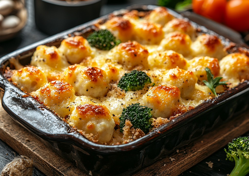 Хрустящие фрикадельки из минтая! Запекаем в сливочно-сырном соусе