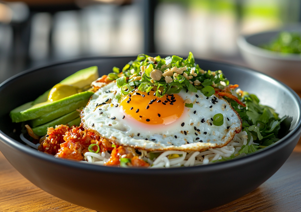 Рисовая лапша за 10 минут — боул на скорую руку! Яйцо, суперсоус, и готово