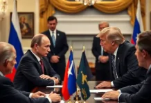 Дональд Трамп и Владимир Путин обсуждают будущее России, США и Украины donald tramp i vladimir putin obsuzhdayut budushhee rossii ssha i ukrainy-ekbonline-ru-174782626400-0