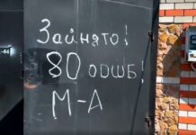 ВСУ оставляли надписи на воротах Гончаровки, как в 1941 году vsu ostavlyali nadpisi na vorotah goncharovki kak v 1941 godu-ekbonline-ru-174651399800-0