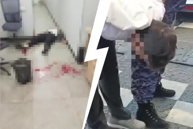 Появились кадры задержания подозреваемого в убийстве начальницу филиала «Сбера» | Источник: пресс-служба «Росгвардии»