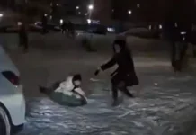 Зимние развлечения на улице Абеля в Мытищах безопасны zimnie razvlecheniya na ulicze abelya v mytishhah bezopasny-ekbonline-ru-0