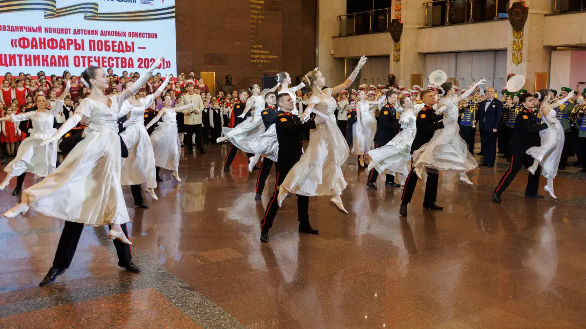 Более 500 юных музыкантов выступили в Музее Победы в День защитника Отечества