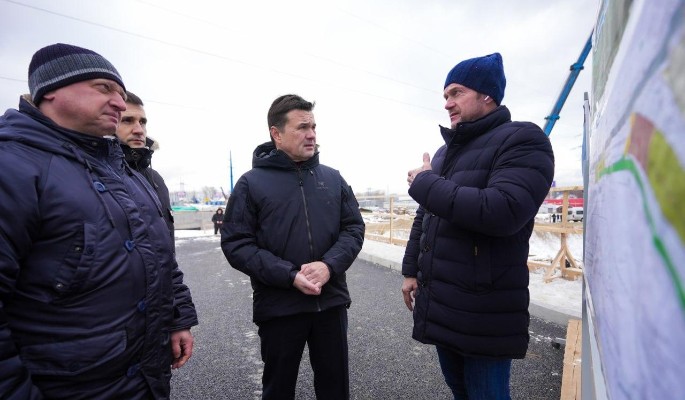 Андрей Воробьев анонсировал открытие новой разворотной эстакады на Каширском шоссе