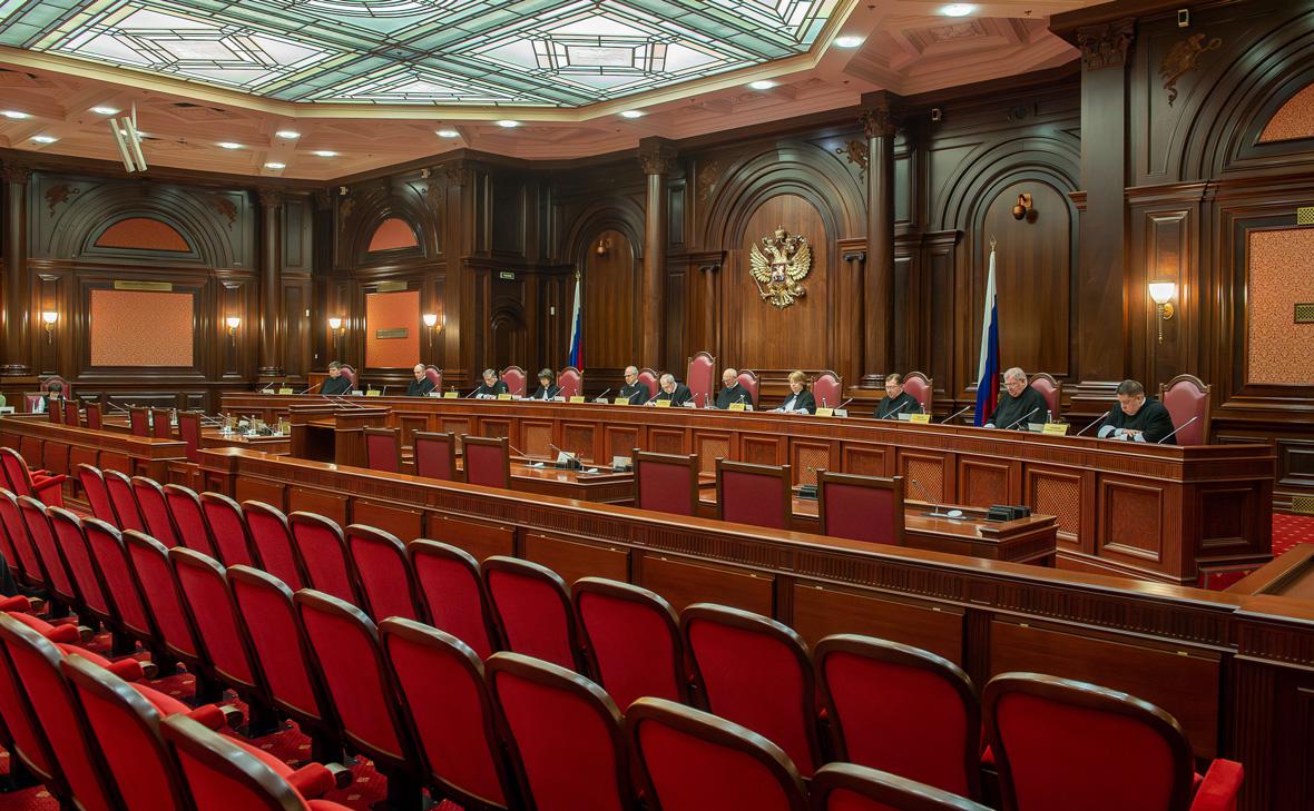 Зал заседаний Конституционного Суда России (Семен Лиходеев / ТАСС)