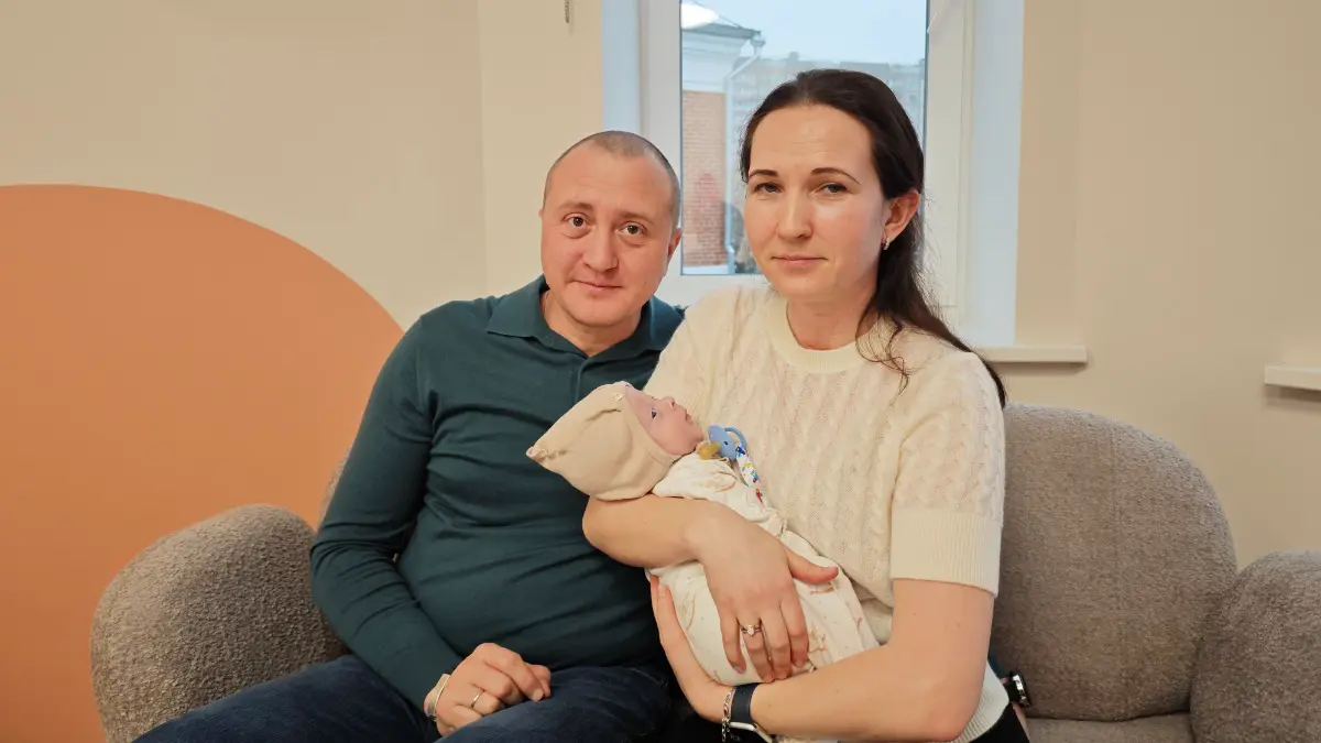 Супруги Илья и Татьяна Кара с сыном Ильей