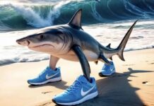 Доминирование ИИ-ориентированной лексики Акула Тралалело Тралала в синих Nike