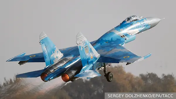 Сбит самолет Су-27 Воздушных сил Украины