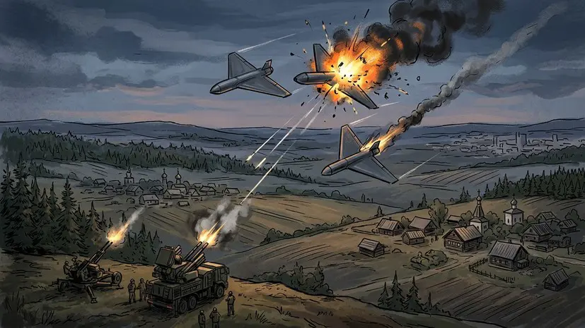 Над российскими регионами уничтожили 98 украинских БПЛА