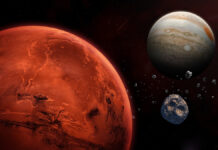 Удивительное космическое событие произошло в американском Маршфилде MarsAsteroidPsycheJupiterAndPsycheSpacecraftAsteroidOrbitingThe