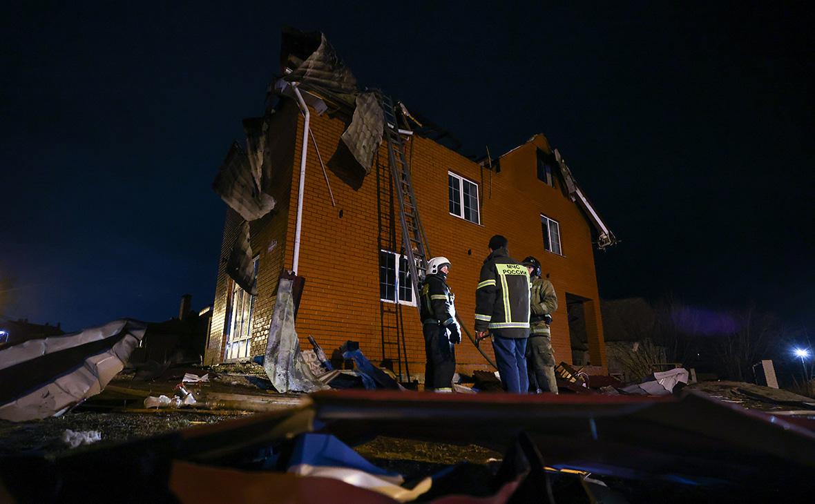 Последствия атаки БПЛА в Рязанской области, 24 января 2025 года (Александр Рюмин / ТАСС)