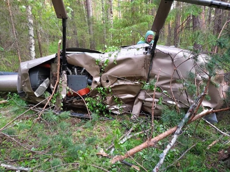 Пилота упавшего на Урале вертолета обвиняют в ущербе на 9,5 млн рублей