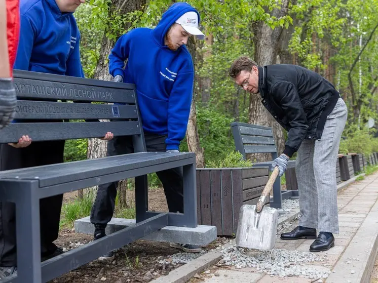 Депутат Алексей Вихарев помог в благоустройстве Шарташского лесопарка