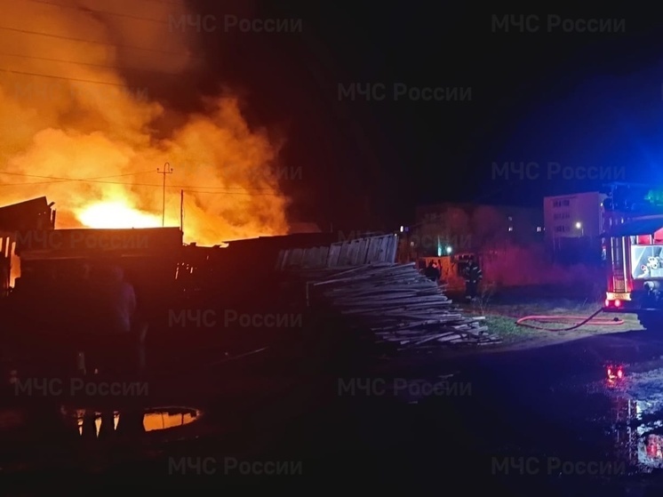 В частном секторе в Верхней Синячихе произошел крупный пожар