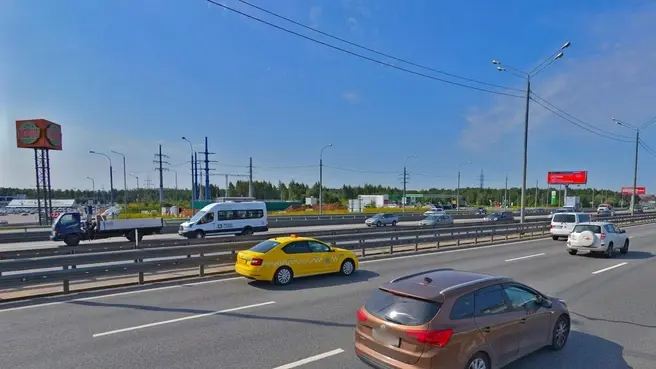 На Новорижском шоссе в пяти километрах от МКАД построят многоуровневые развязки | Источник: Яндекс.Карты
