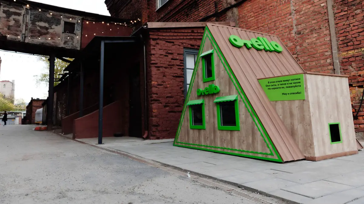 Дом для бездомных котов в «Севкабель Порту»