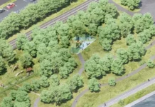 В Южном Тушино у Сходненского канала благоустраивают современный сквер v yuzhnom tushino u shodnenskogo kanala blagoustraivayut sovremennyj skver-stanural-ru-174876075300-0