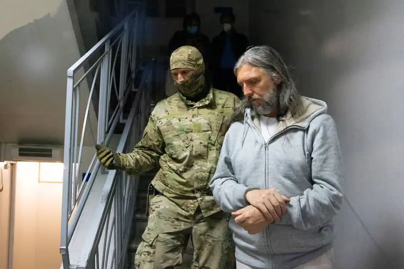 Сергей Тороп (Виссарион) на заседании Центрального районного суда Новосибирска