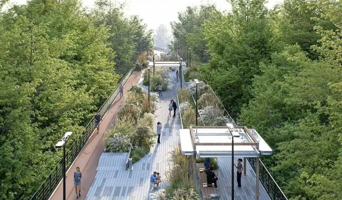 На месте Московского монорельса появится высотный парк