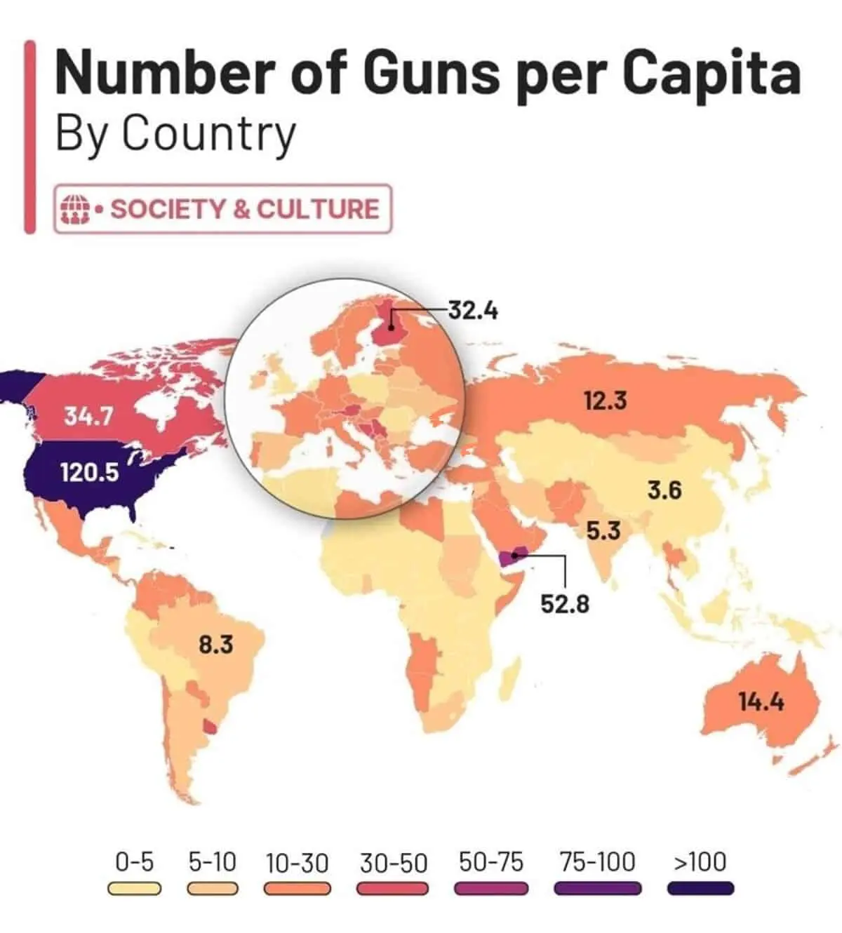 Сравнение гражданского оружия в США, России, Франции, Японии и других странах-0