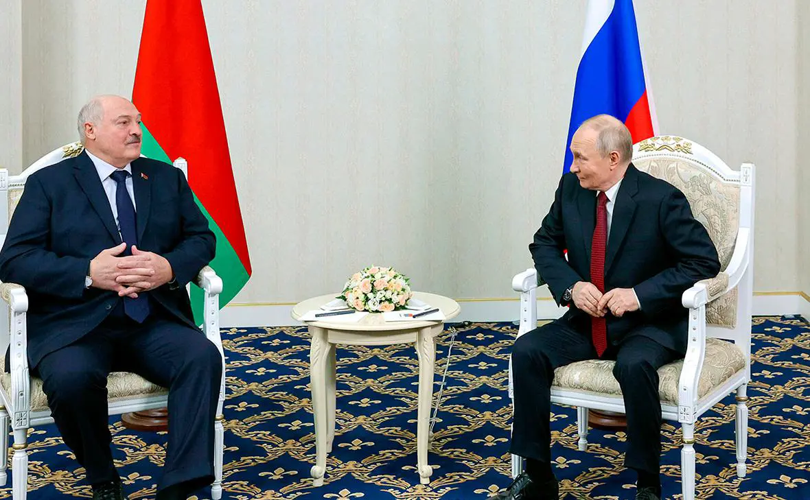 Александр Лукашенко и Владимир Путин (пресс-служба Президента Республики Беларусь )