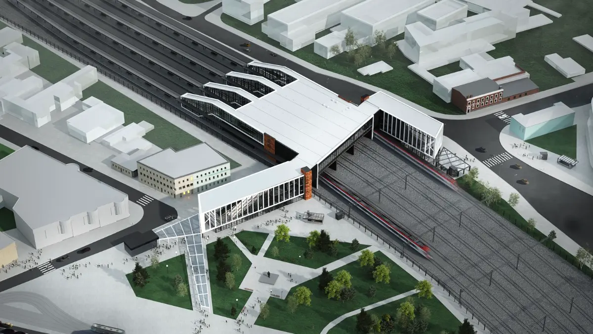 Десятков: Завершен монтаж лифтов и кровли южного вестибюля остановочного пункта Серп и Молот