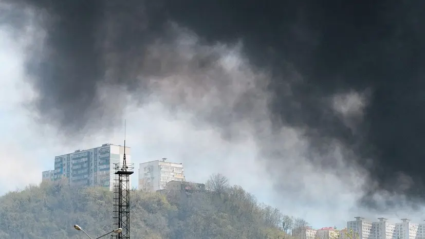 Губернатор Кубани проверил ход ликвидации пожара в Туапсе