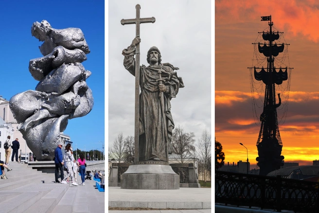 Некоторые памятники вызывали негодование жителей столицы из-за слишком большого размера | Источник: Андрей Журавлев / Dzen.ru, Эдуард Сафиуллин / Rasfokus.ru, Артем Устюжанин / MSK1.RU