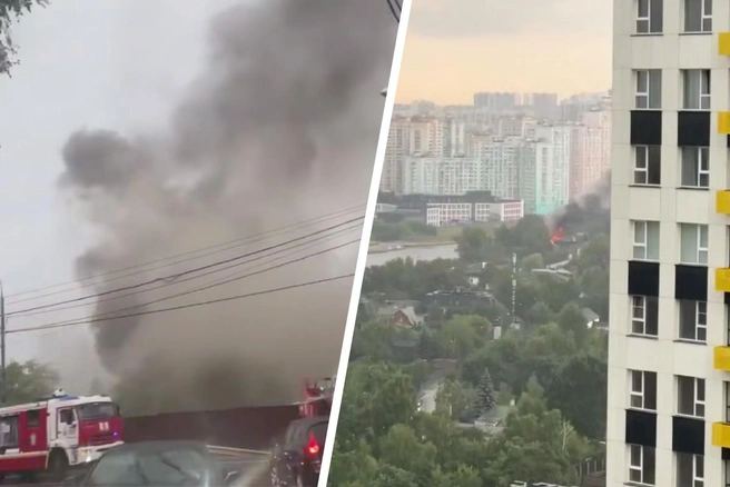 В Подмосковье сгорели три дома из-за удара молний | Источник: Красногорск / T.me