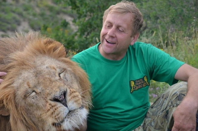 Олег Зубков не намерен прекращать приходить ко львам | Источник: Олег Зубков ЧЕЛОВЕК ЛЕВ / Telegram