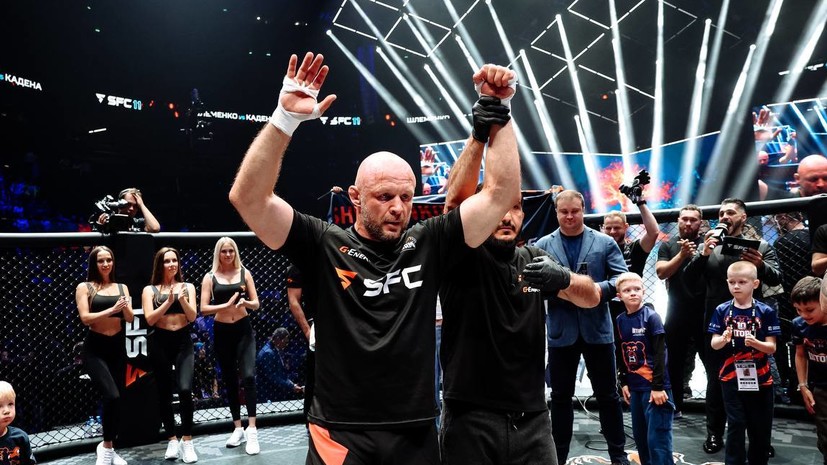 «Дал слово пацанам»: Шлеменко со сломанной рукой нокаутировал Кадену в первом раунде