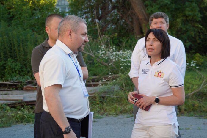 Татьяна Савинова и Денис Паслер обсуждают развитие здравоохранения в Ирбите-0