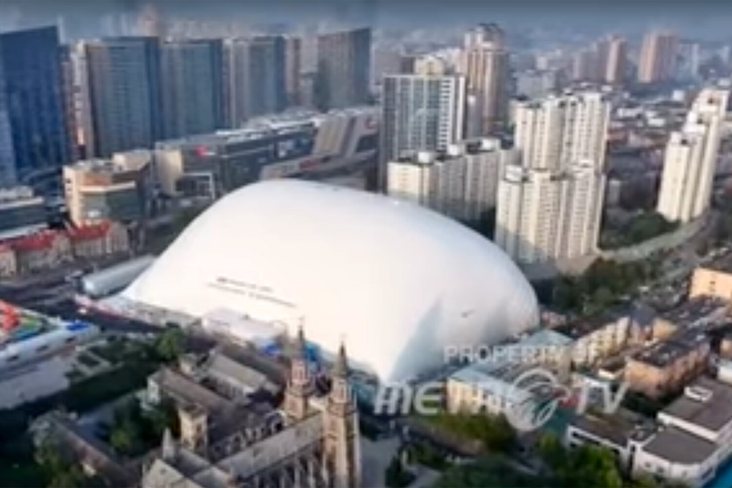 В Цзинане строится самый большой в мире купол для защиты объектов-0