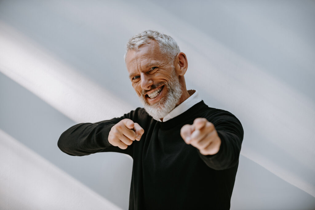 Портрет счастливого пожилого мужчины