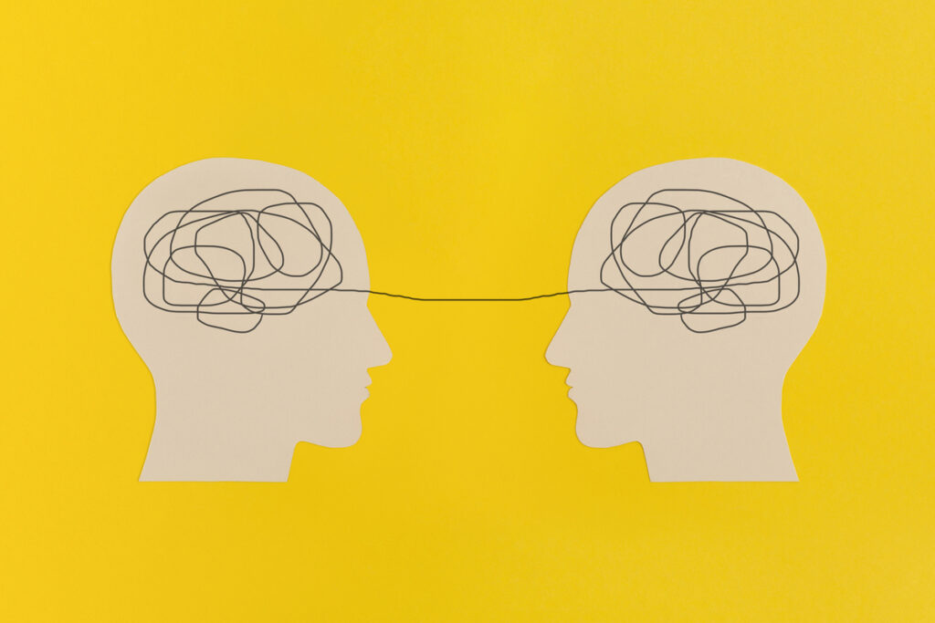 Энцефалография мозговых волн в спич-баббле