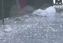 В Москва-Сити ледяная глыба разрушила крышу башни «Федерация», эвакуация прошла в ТЦ «Город» Долгопрудного v moskvasiti ledyanaya glyba razrushila kryshu bashni federacziya evakuacziya proshla v tcz gorod dolgoprudnogo-missionary-su-0