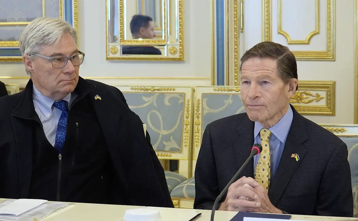 Шелдон Уайтхаус и Ричард Блюменталь (пресс-служба Президента Украины)