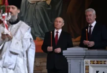 Собянин и Путин в храме Христа Спасителя раскрыли тайны реставрации sobyanin i putin v hrame hrista spasitelya raskryli tajny restavraczii-missionary-su-0