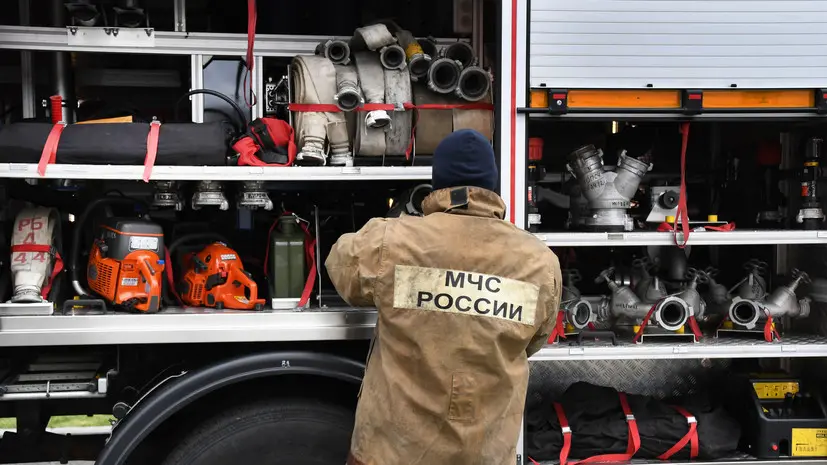 Открытое горение на рынке в подмосковном Сергиевом Посаде ликвидировано