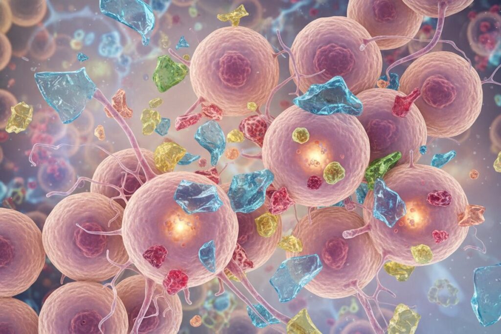 Микропластик и клетки организма