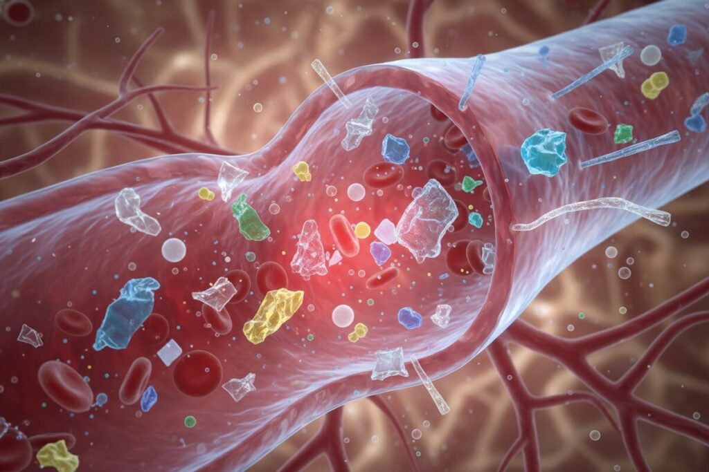 Микропластик в кровеносных сосудах
